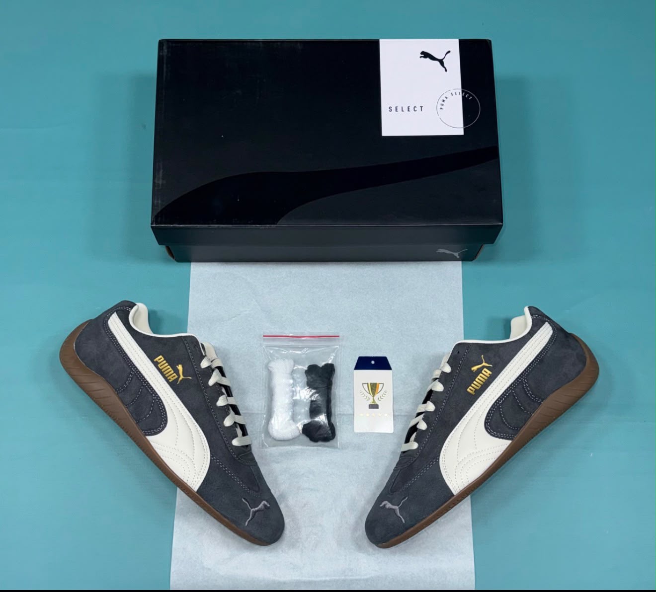 Puma Speedcat OG — Dark Grey / Gum